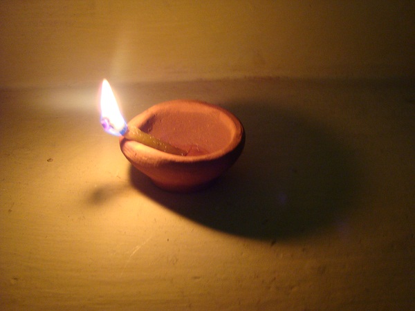 Diya on Diwali - Varanasi.org.in - Varanasi Tours and Travels